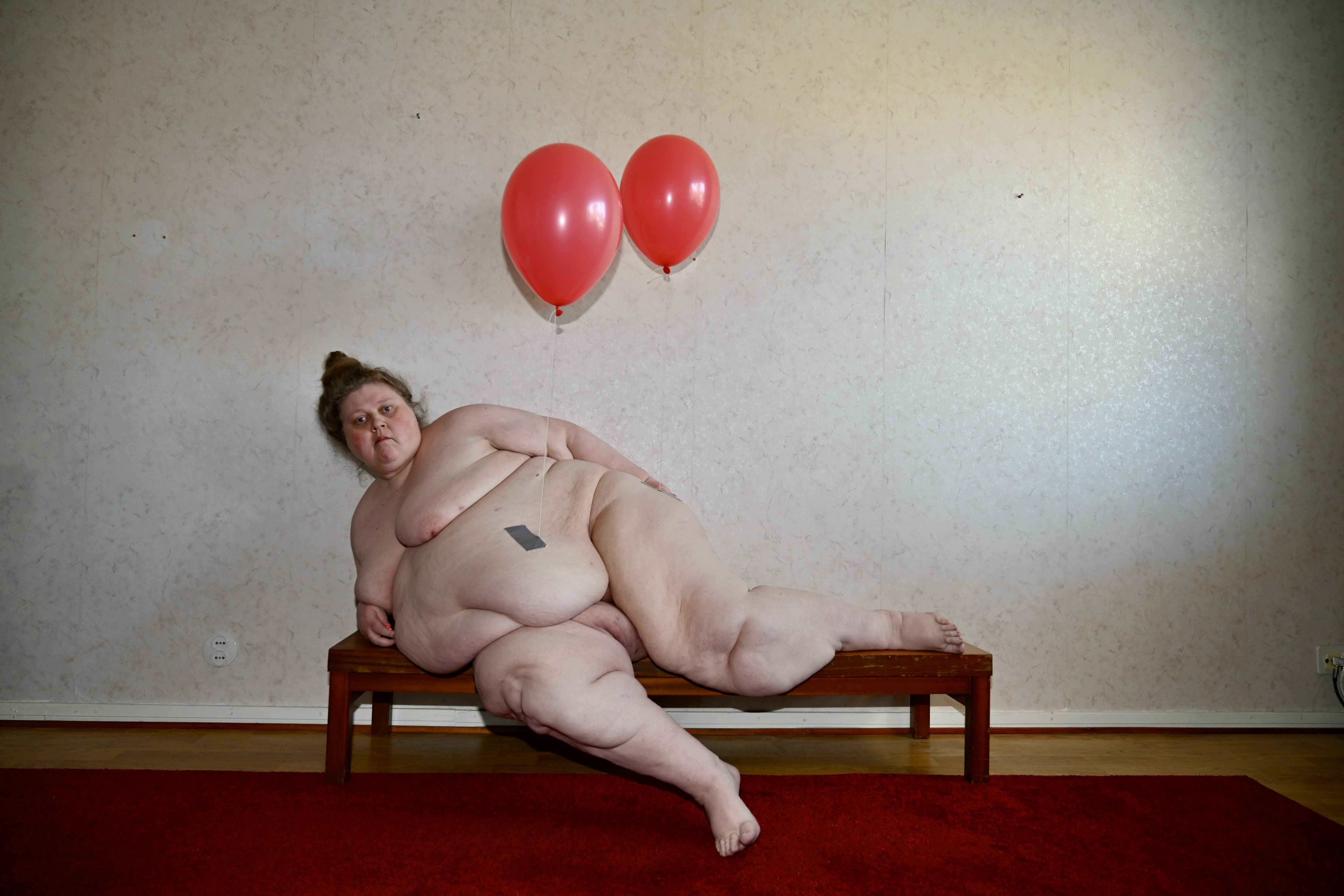 Iiu Susiraja, <em>Lift Up, Stomach</em>, 2025. <em>Fine art archival pigment print, 32 x 48 in (81.3 x 121.9 cm)</em>